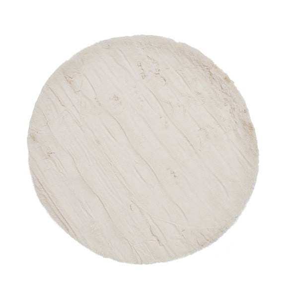 Tappeto bianco crema , ⌀ 120 cm Teddy - Think Rugs