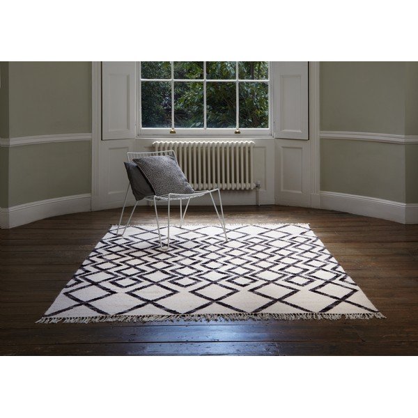 Tappeto beige e nero Diamante, 120 x 170 cm Hackney - Asiatic Carpets-image-4