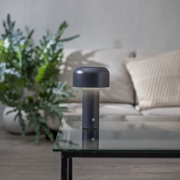 Lampada da tavolo LED grigia (altezza totale 21,5 cm) Bobby – Star Trading-image-1