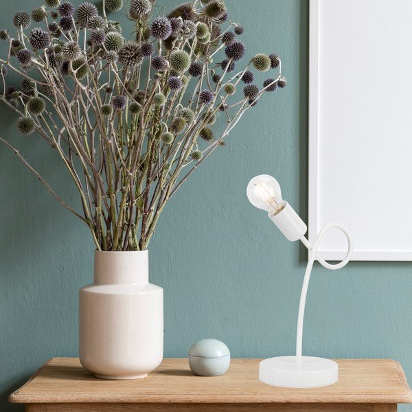 Lampada da tavolo bianca Camilla - LAMKUR-image-2
