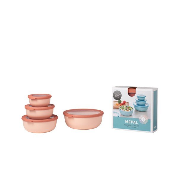 Set di 4 scatole nordiche rosa Cirqula - Mepal-image-1