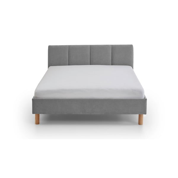 Letto singolo imbottito grigio rete non inclusa 120x200 cm Joker – Meise Möbel-image-3