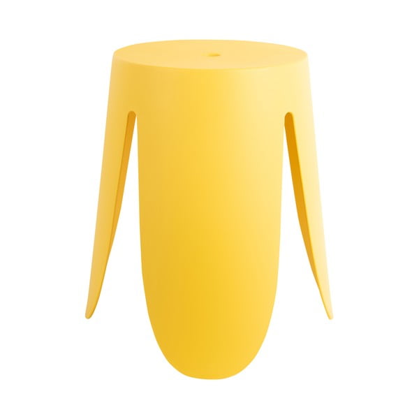 Sgabello in plastica giallo Ravish - Leitmotiv