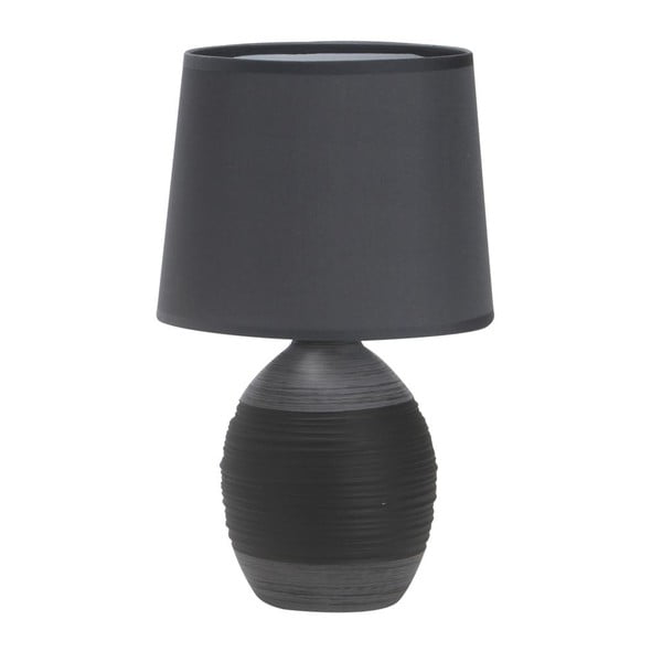 Lampada da tavolo grigio scuro con paralume in tessuto (altezza 35 cm) Ambon - Candellux Lighting