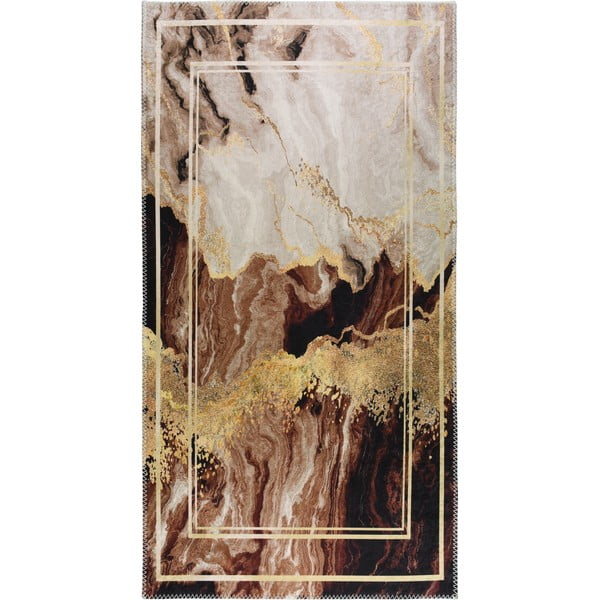 Tappeto lavabile marrone/crema 160x230 cm - Vitaus