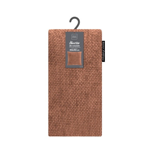 Federa decorativa in ciniglia 40x40 cm Leo – douceur d'intérieur-image-3