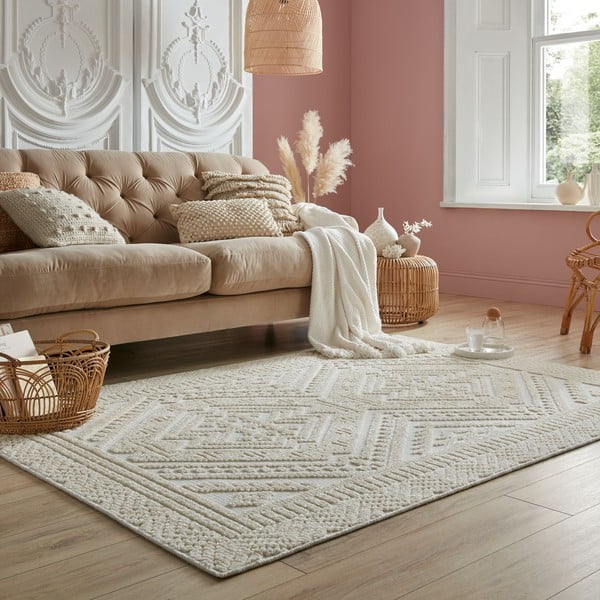 Tappeto in ciniglia lavabile crema 80x160 cm Jaipur - Flair Rugs-image-1