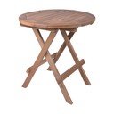 Tavolino da giardino rotondo in teak massiccio ø 50 cm Luang – Garden Pleasure