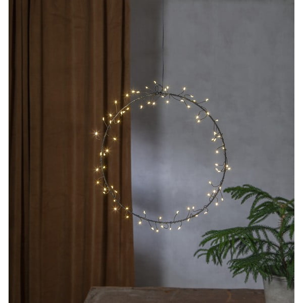 Decorazione luminosa nera con motivo natalizio ø 30 cm Nike - Star Trading-image-1