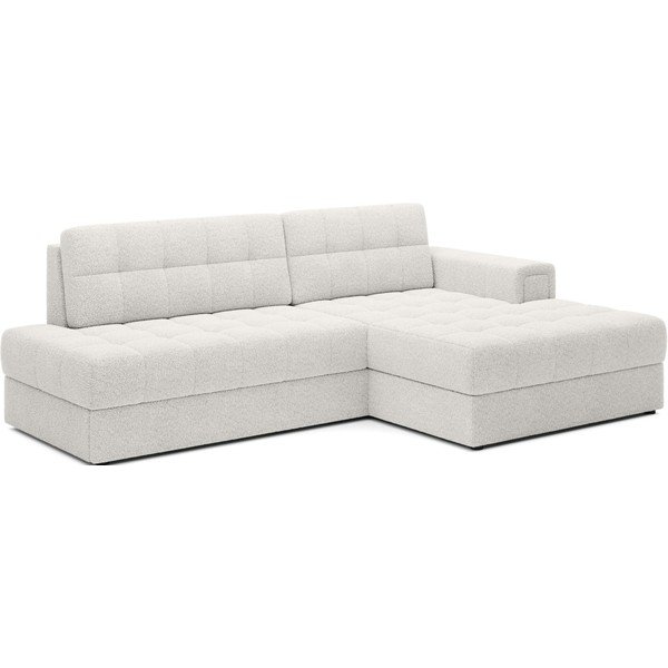 Divano angolare color crema allungabile (con penisola a destra/con chaise lounge) con rivestimento in bouclé Blezalt – ELTAP-image-2