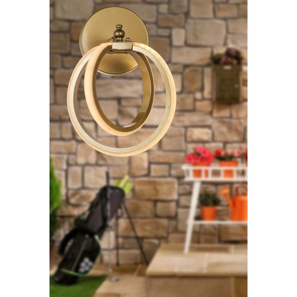 Lampada da parete LED color bronzo in metallo Sezen – Squid Lighting-image-1