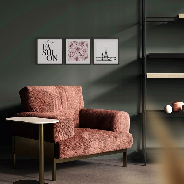 Set di dipinti 3 pz 30x40 cm Parisienne – Styler-image-3