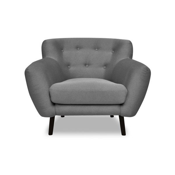 Poltrona grigia dal design cosmopolita Hampstead - Cosmopolitan Design