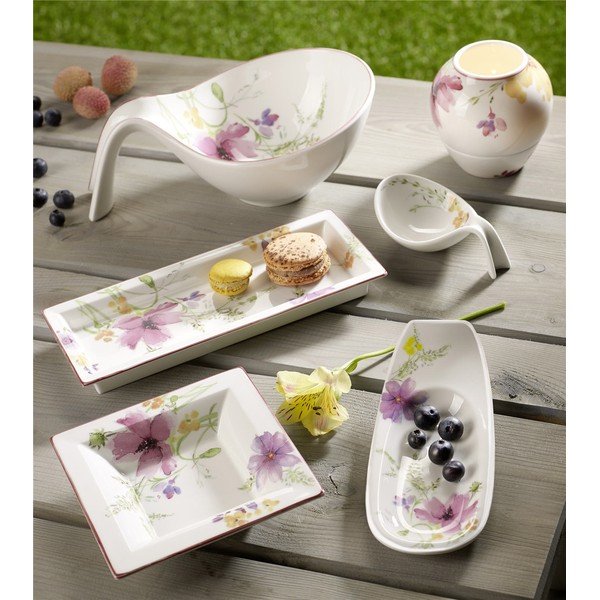Vassoio da portata in porcellana con motivo floreale Villeroy & Boch Mariefleur Gifts - Villeroy&Boch-image-1