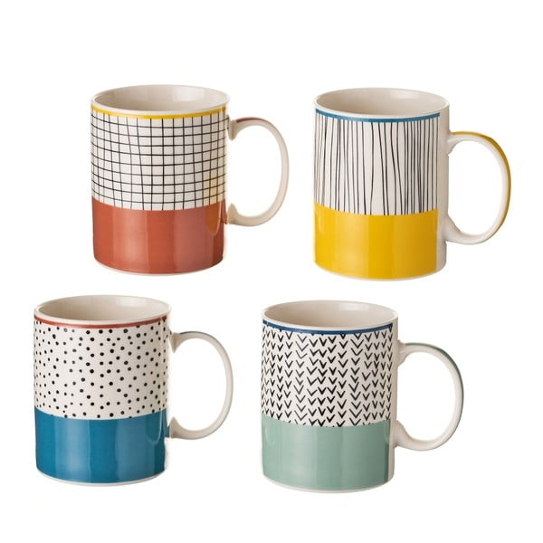 Set di 4 tazze in ceramica - Casa Selección