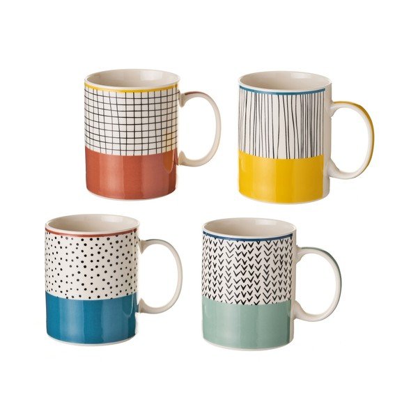 Set di 4 tazze in ceramica - Casa Selección