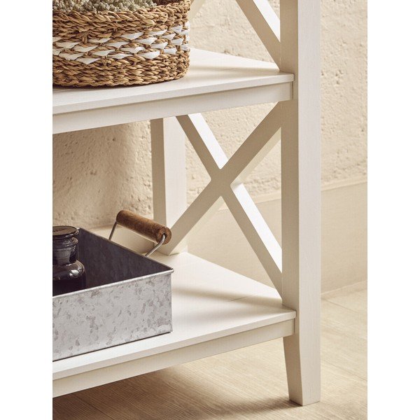 Scaffale bianco in pino massiccio 40x81x81 cm Heritage – Premier Housewares-image-4