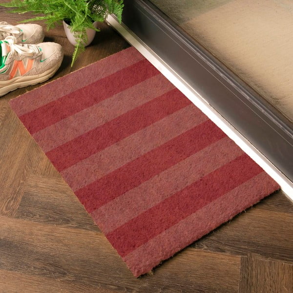 Zerbino in fibre di cocco 40x60 cm Pink Stripe – Artsy Doormats-image-1