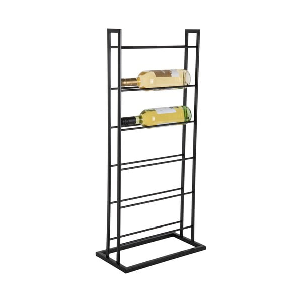 Portabottiglie nero in metallo numero di bottiglie 5 38x84,5x20 cm Single Floor – PT LIVING-image-3