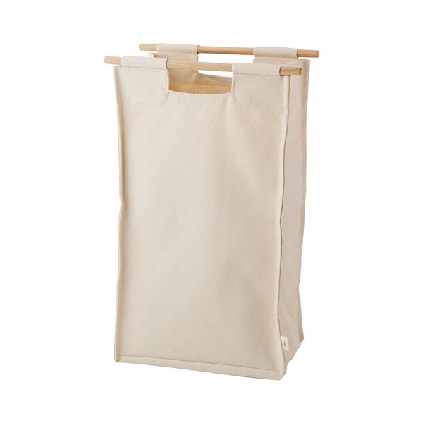 Cesta per il bucato da parete beige in tessuto BagUp – ReCollector