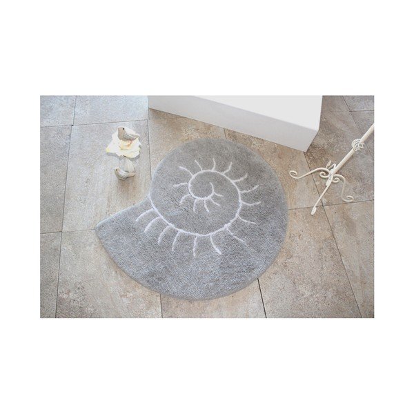 Tappeto da bagno Helix Grey, ⌀ 90 cm - Foutastic