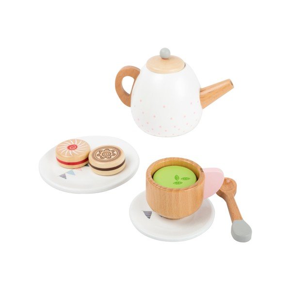 Set da tè in legno per bambini - Legler-image-3