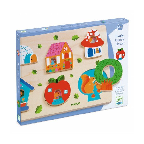 Puzzle a inserimento in legno Home - Djeco-image-2