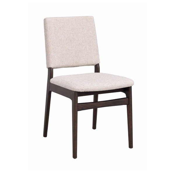 Sedia da pranzo color crema/colore naturale scuro in rovere massiccio Medford – Rowico
