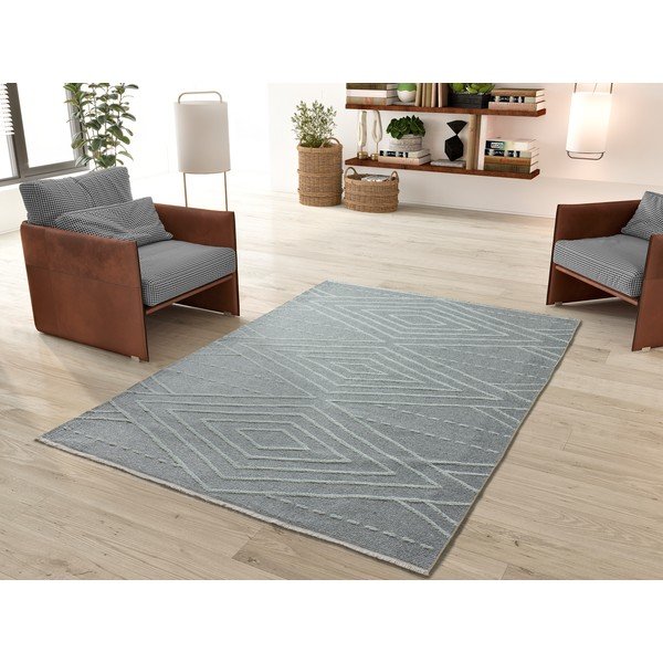 Tappeto grigio 80x150 cm Lux - Universal-image-1