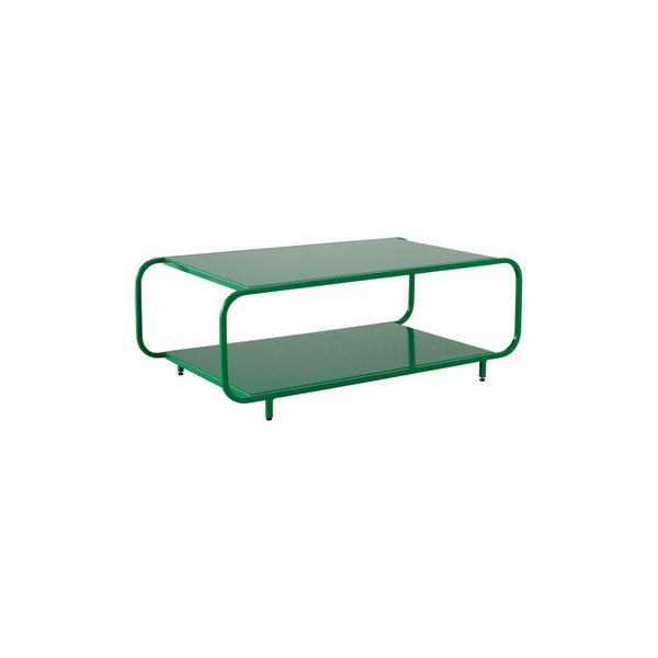 Tavolino da salotto verde in metallo 55x100 cm Anzac – Jotex-image-2