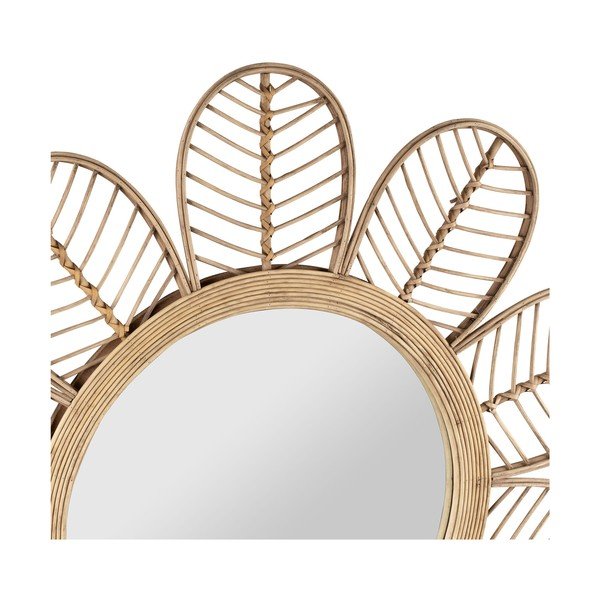 Specchio da parete con cornice in rattan ø 81 cm Sevent's - Sema-image-4