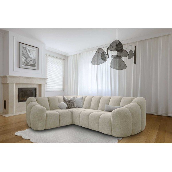 Divano angolare beige (con penisola a sinistra/a L) Shell – Miuform-image-3