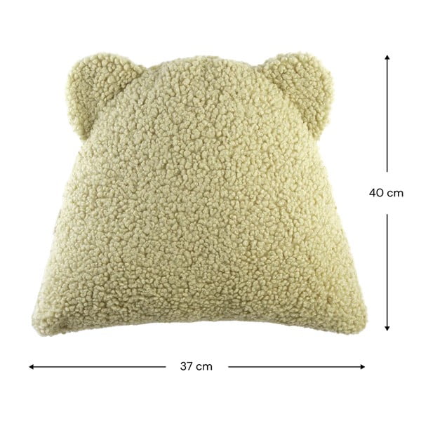 Cuscino per divano da bambini verde con rivestimento in bouclé Bear – Wigiwama-image-4