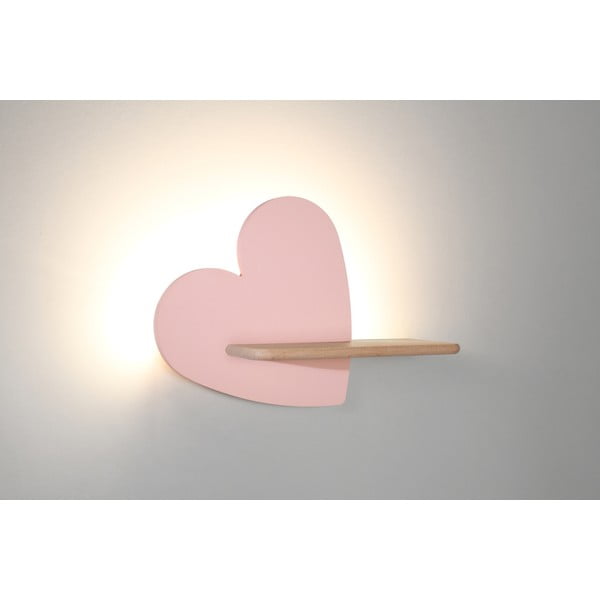 Apparecchio rosa per bambini Heart - Candellux Lighting-image-1