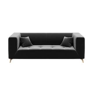 Divano in velluto grigio scuro, 217 cm Toro - MESONICA