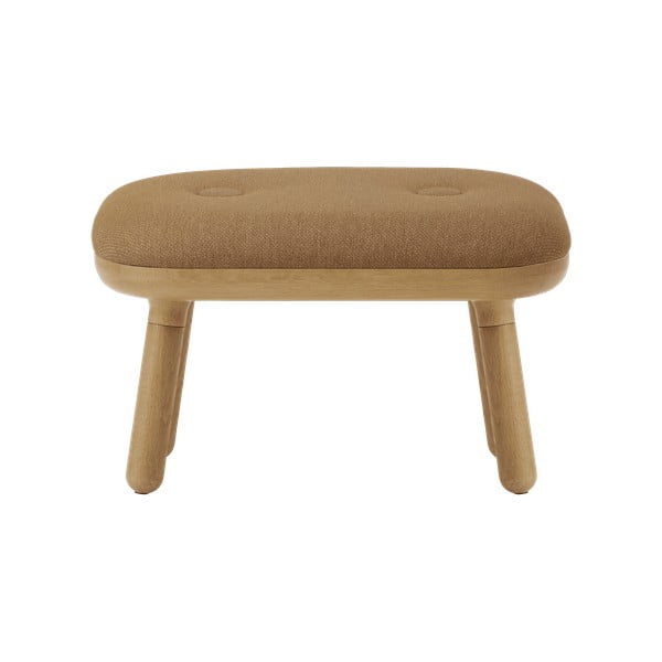 Sgabello di colore naturale/marrone chiaro Paff Low – UMAGE-image-2