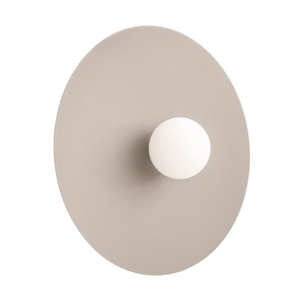 Lampada da parete grigio tortora in metallo ø 50 cm AKE – Thoro
