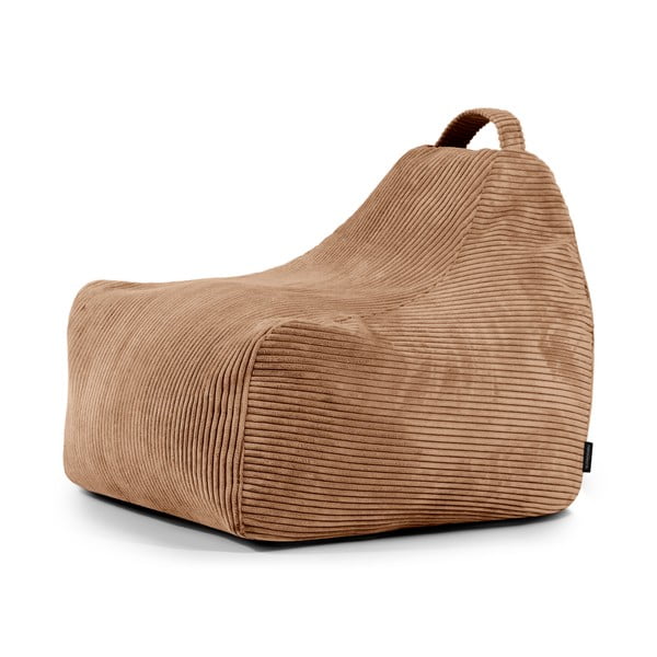 Pouf a sacco per bambini marrone con rivestimento in velluto a coste Game Amuse – SLOWDOWN