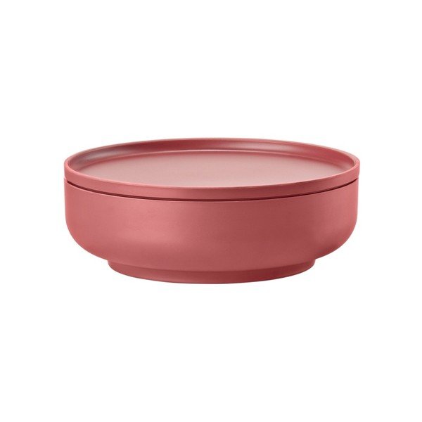 Červená servírovací miska s víkem Zone Peili, ⌀ 24 cm