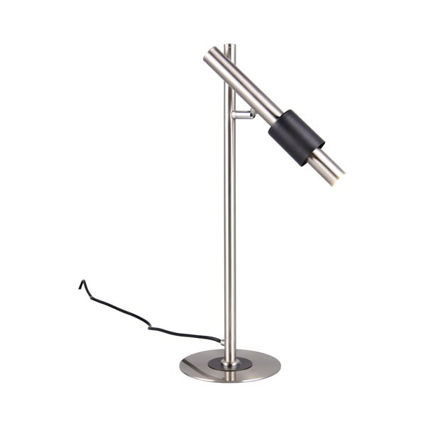 Lampada da tavolo LED nera e argentata (altezza totale 50 cm) Ikaris – Trio Select-image-4