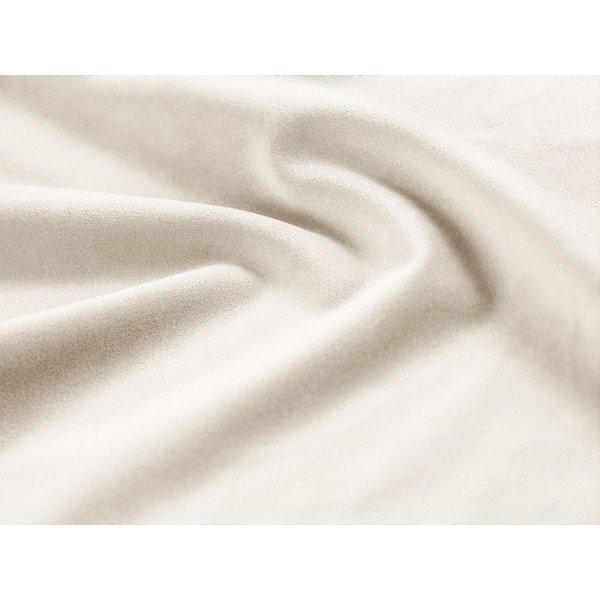 Divano angolare componibile color crema (con penisola a destra/con chaise lounge) con rivestimento in velluto Jodie – Micadoni -image-3