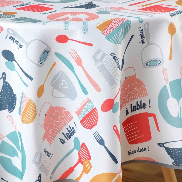 Tovaglia lavabile ø 160 cm Kitchen - douceur d'intérieur-image-1