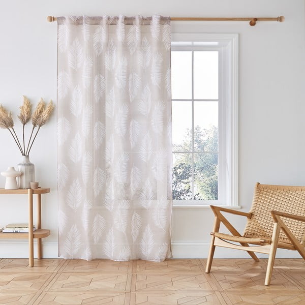 Tenda beige 229x140 cm Palm Leaf - Catherine Lansfield-image-1