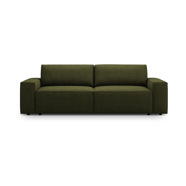 Divano letto verde scuro in tessuto bouclé 247 cm Jodie - Micadoni Home