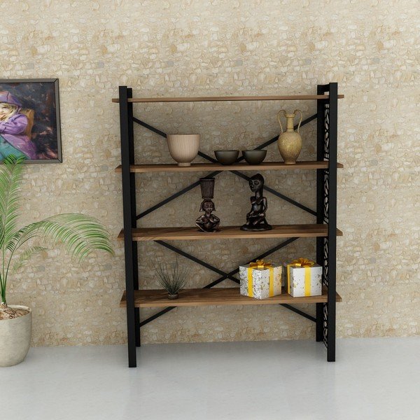 Scaffale in legno di noce Sultan - Furny Home-image-1