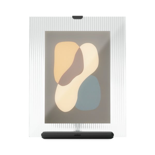 Cornice nera in vetro verticale con sostegno 19x23 cm Flute – Umbra