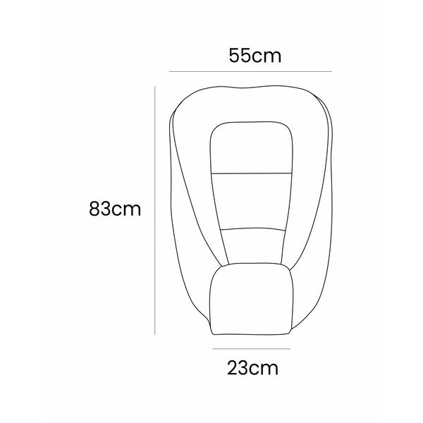 Riduttore per lettino beige 55x83 cm – Meowbaby-image-4