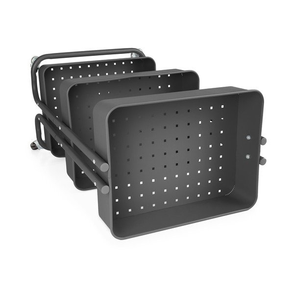 Scaffale mobile in metallo nero 43x35 cm Grena - Compactor-image-4
