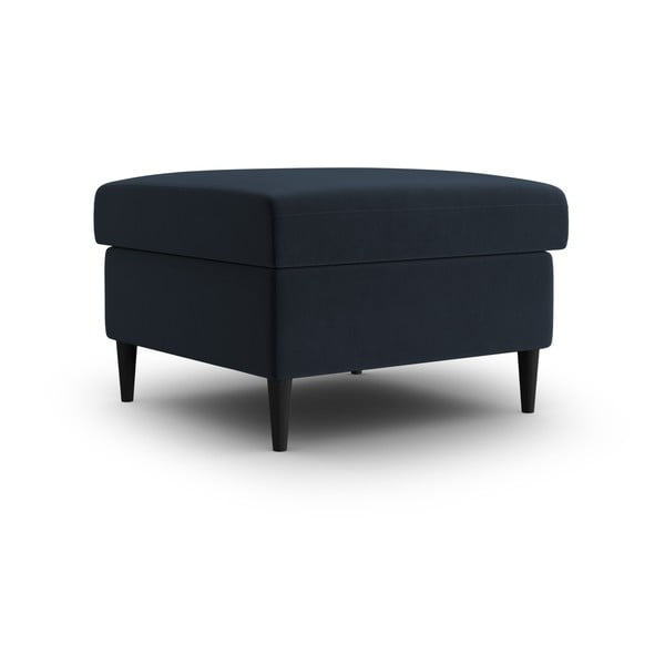 Poggiapiedi blu scuro con rivestimento in velluto Kyoto – Cosmopolitan Design-image-1