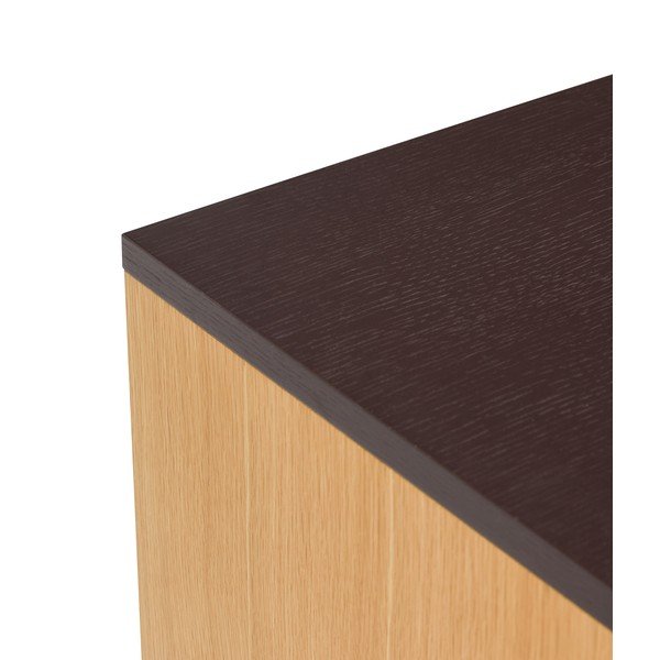 Credenza marrone con effetto rovere 140x65x35 cm Dual – Hübsch-image-3